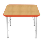 Mahar Creative Colors Small Rectangle Activity Table Preschool Height Adjustable Legs 30