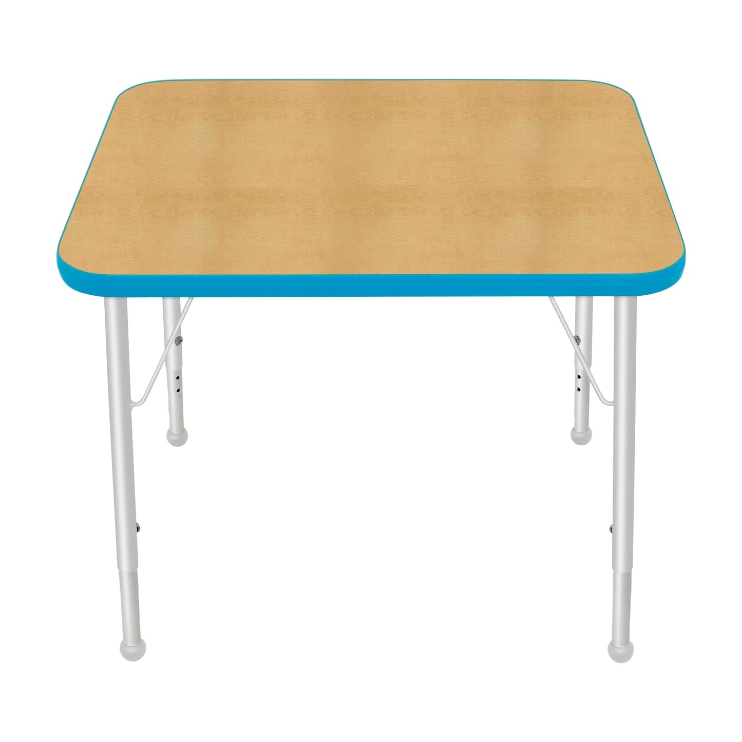 Mahar Creative Colors Small Rectangle Activity Table Preschool Height Adjustable Legs 30"W x 24"D x 17" - 25"H (MHR-2430LO)