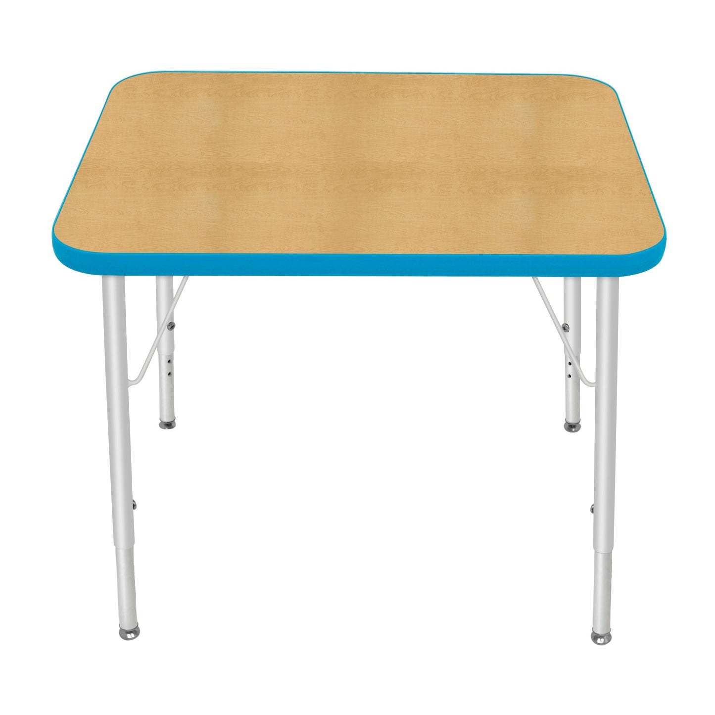 Mahar Creative Colors Small Rectangle Activity Table Preschool Height Adjustable Legs 30"W x 24"D x 17" - 25"H (MHR-2430LO)