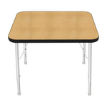 Mahar Creative Colors Small Rectangle Activity Table Preschool Height Adjustable Legs 30