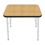 Mahar Creative Colors Small Rectangle Activity Table Preschool Height Adjustable Legs 30