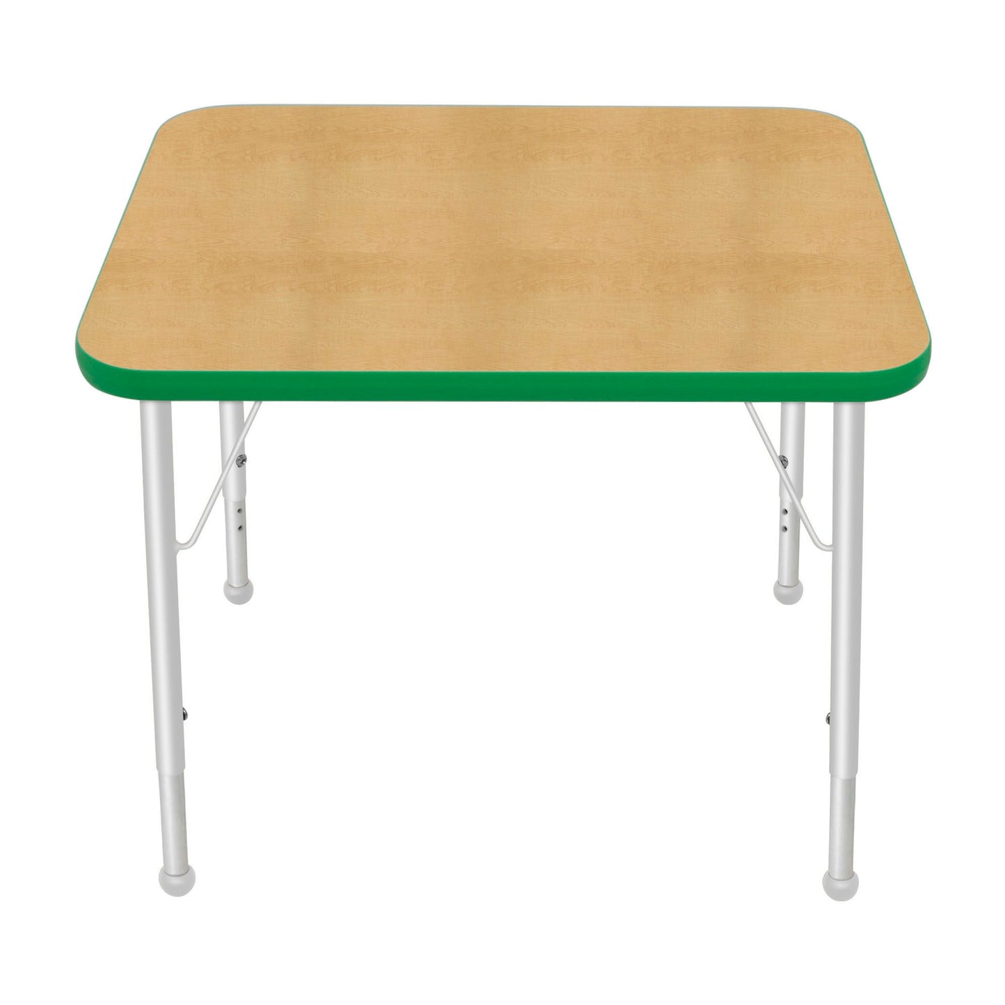 Mahar Creative Colors Small Rectangle Activity Table Preschool Height Adjustable Legs 30"W x 24"D x 17" - 25"H (MHR-2430LO)