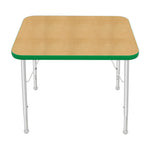 Mahar Creative Colors Small Rectangle Activity Table Preschool Height Adjustable Legs 30