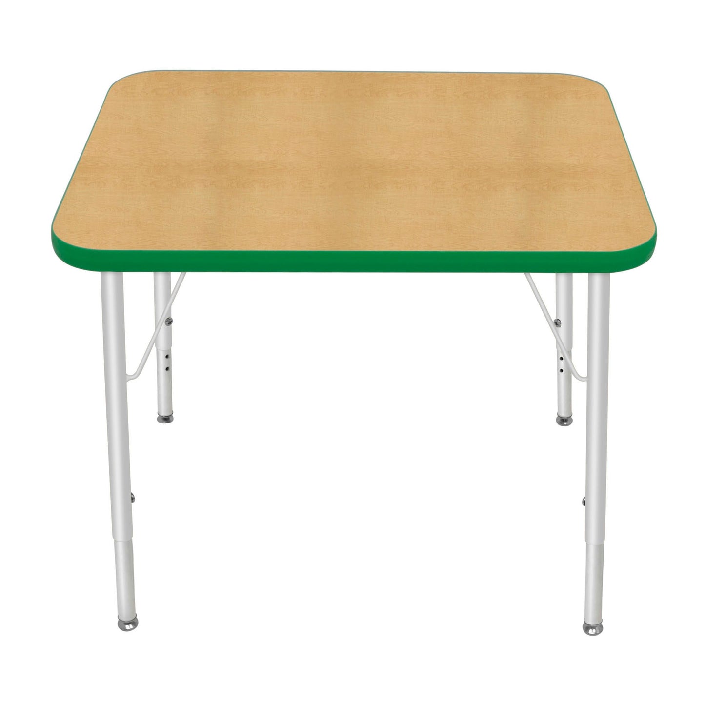 Mahar Creative Colors Small Rectangle Activity Table Preschool Height Adjustable Legs 30"W x 24"D x 17" - 25"H (MHR-2430LO)
