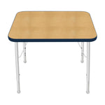 Mahar Creative Colors Small Rectangle Activity Table Preschool Height Adjustable Legs 30