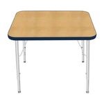 Mahar Creative Colors Small Rectangle Activity Table Preschool Height Adjustable Legs 30
