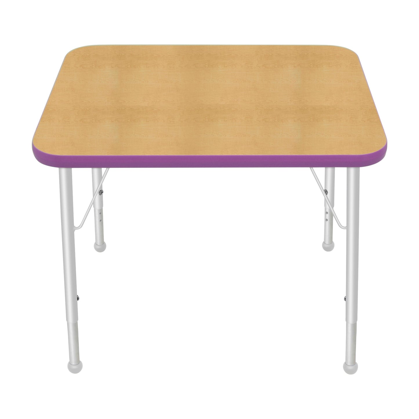 Mahar Creative Colors Small Rectangle Activity Table Preschool Height Adjustable Legs 30"W x 24"D x 17" - 25"H (MHR-2430LO)