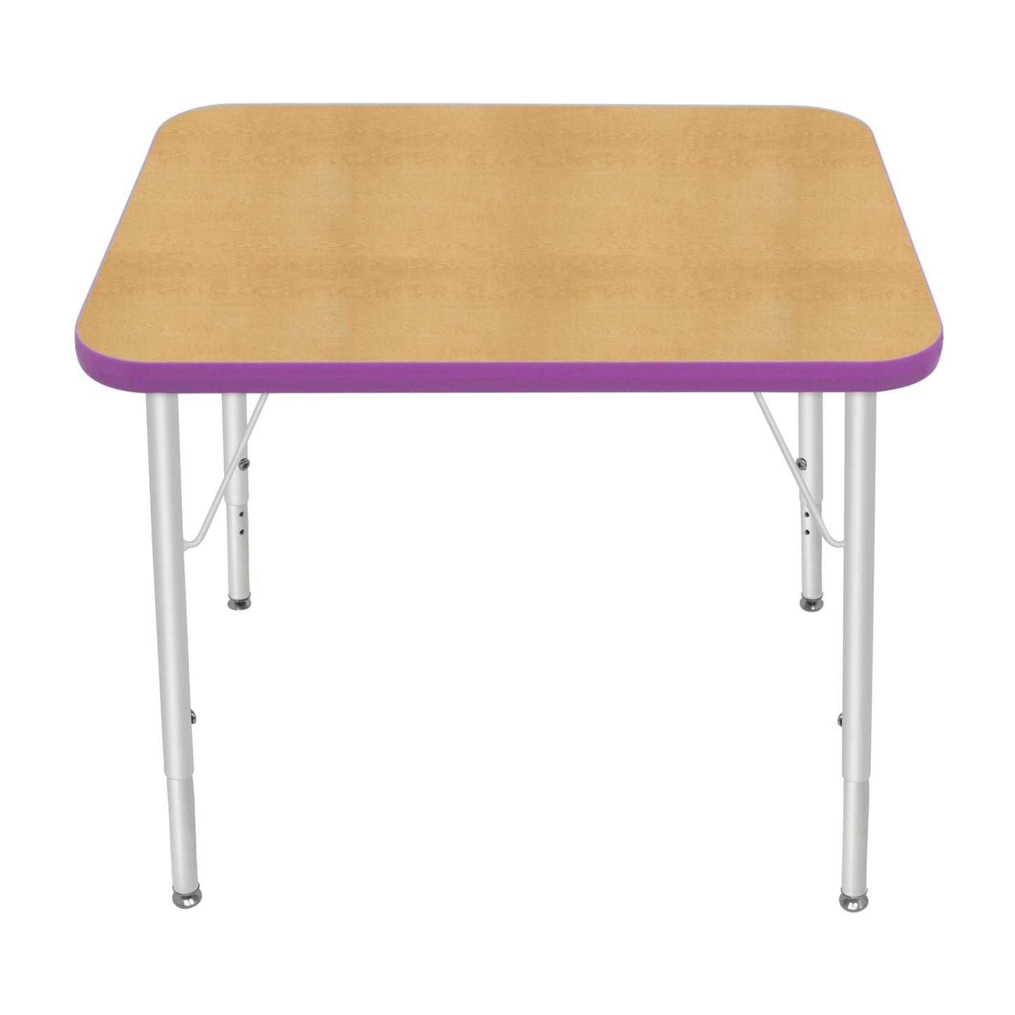 Mahar Creative Colors Small Rectangle Activity Table Preschool Height Adjustable Legs 30"W x 24"D x 17" - 25"H (MHR-2430LO)