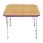 Mahar Creative Colors Small Rectangle Activity Table Preschool Height Adjustable Legs 30