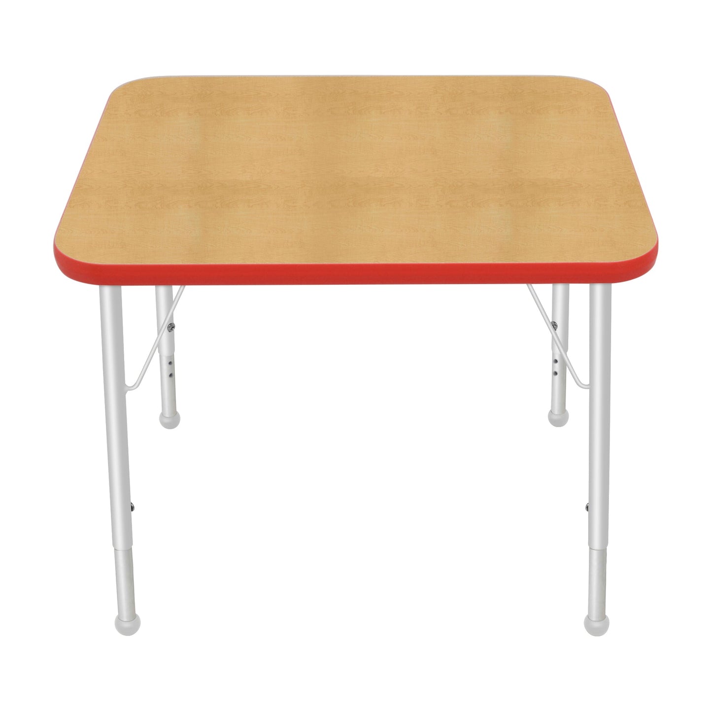 Mahar Creative Colors Small Rectangle Activity Table Preschool Height Adjustable Legs 30"W x 24"D x 17" - 25"H (MHR-2430LO)