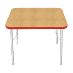 Mahar Creative Colors Small Rectangle Activity Table Preschool Height Adjustable Legs 30