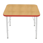 Mahar Creative Colors Small Rectangle Activity Table Preschool Height Adjustable Legs 30