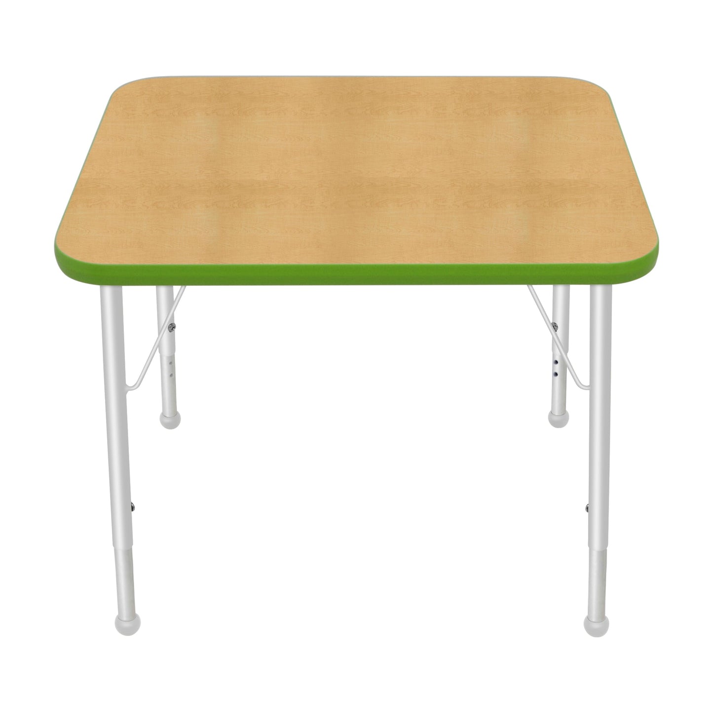 Mahar Creative Colors Small Rectangle Activity Table Preschool Height Adjustable Legs 30"W x 24"D x 17" - 25"H (MHR-2430LO)