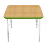 Mahar Creative Colors Small Rectangle Activity Table Preschool Height Adjustable Legs 30