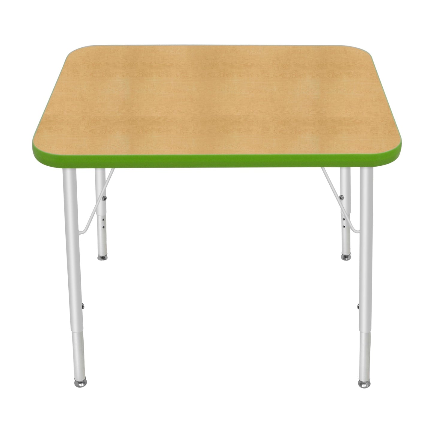 Mahar Creative Colors Small Rectangle Activity Table Preschool Height Adjustable Legs 30"W x 24"D x 17" - 25"H (MHR-2430LO)