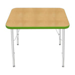 Mahar Creative Colors Small Rectangle Activity Table Preschool Height Adjustable Legs 30