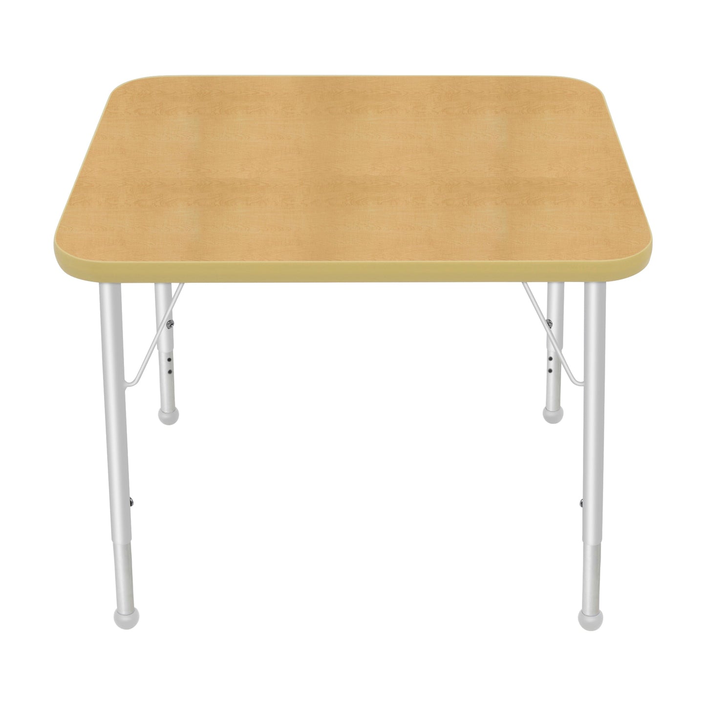 Mahar Creative Colors Small Rectangle Activity Table Preschool Height Adjustable Legs 30"W x 24"D x 17" - 25"H (MHR-2430LO)
