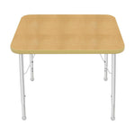 Mahar Creative Colors Small Rectangle Activity Table Preschool Height Adjustable Legs 30