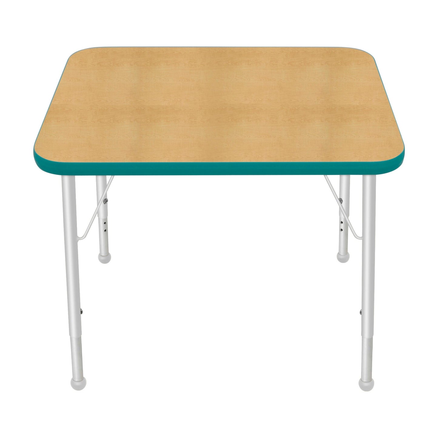 Mahar Creative Colors Small Rectangle Activity Table Preschool Height Adjustable Legs 30"W x 24"D x 17" - 25"H (MHR-2430LO)