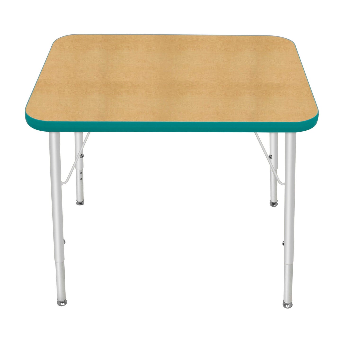 Mahar Creative Colors Small Rectangle Activity Table Preschool Height Adjustable Legs 30"W x 24"D x 17" - 25"H (MHR-2430LO)