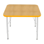 Mahar Creative Colors Small Rectangle Activity Table Preschool Height Adjustable Legs 30