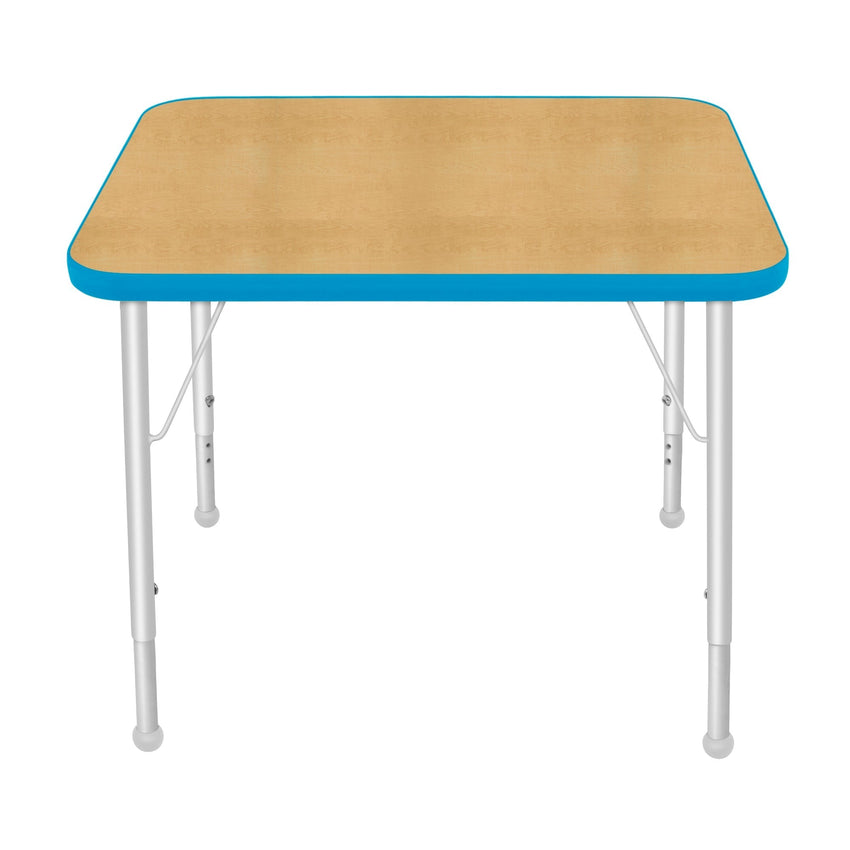 Mahar Creative Colors Small Rectangle Activity Table Preschool Height Adjustable Legs 36"W x 24"D x 17" - 25"H (MHR - 2436LO) - SchoolOutlet