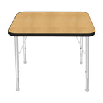 Mahar Creative Colors Small Rectangle Activity Table Preschool Height Adjustable Legs 36