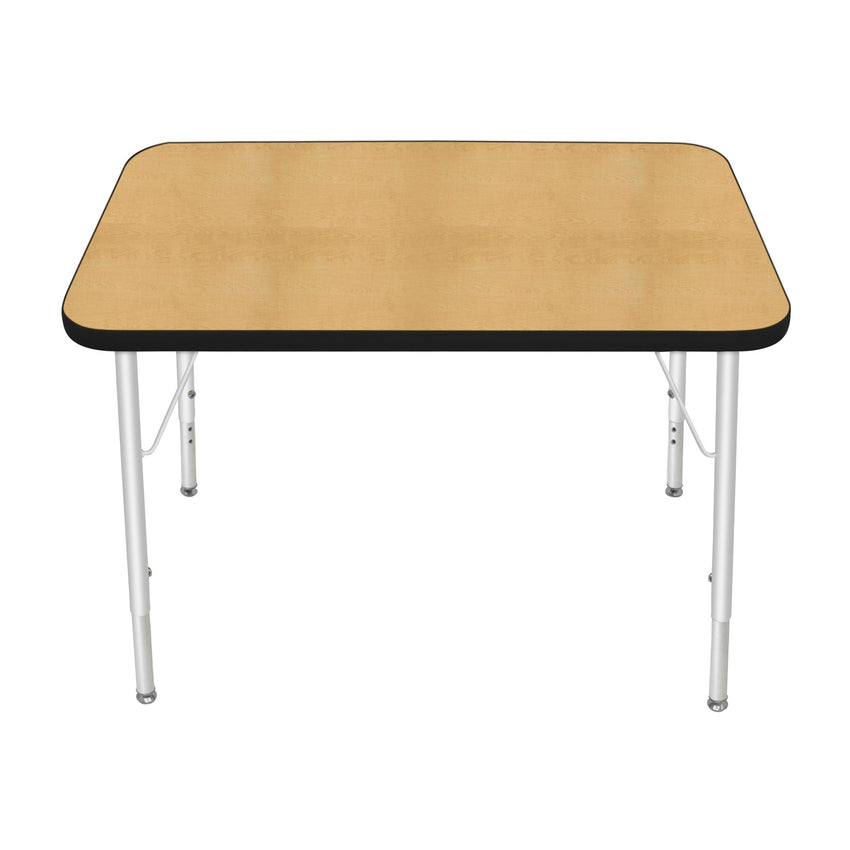 Mahar Creative Colors Small Rectangle Activity Table Preschool Height Adjustable Legs 36"W x 24"D x 17" - 25"H (MHR - 2436LO) - SchoolOutlet