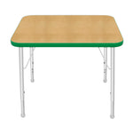 Mahar Creative Colors Small Rectangle Activity Table Preschool Height Adjustable Legs 36