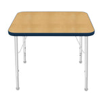 Mahar Creative Colors Small Rectangle Activity Table Preschool Height Adjustable Legs 36