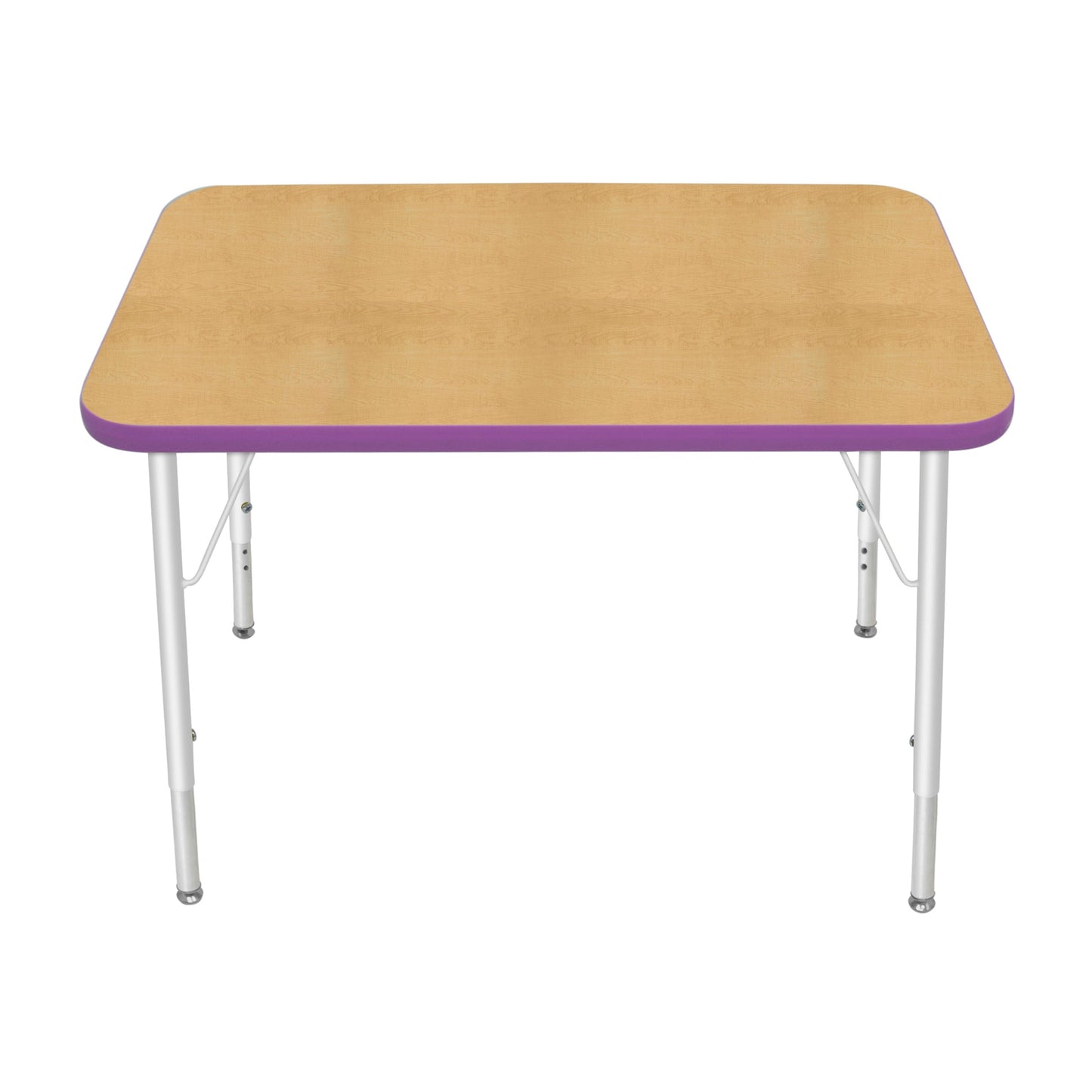 Mahar Creative Colors Small Rectangle Activity Table Preschool Height Adjustable Legs 36"W x 24"D x 17" - 25"H (MHR - 2436LO) - SchoolOutlet