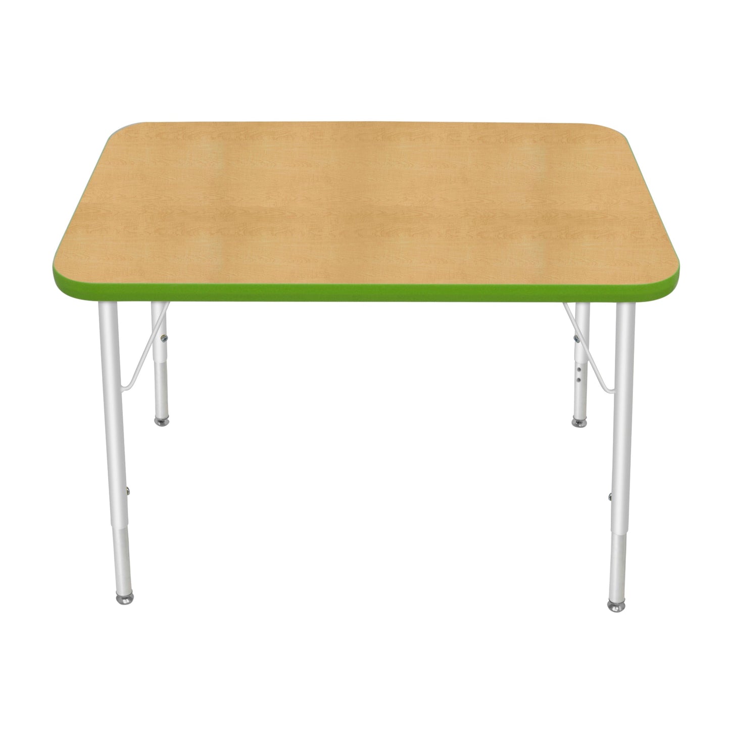 Mahar Creative Colors Small Rectangle Activity Table Preschool Height Adjustable Legs 36"W x 24"D x 17" - 25"H (MHR - 2436LO) - SchoolOutlet