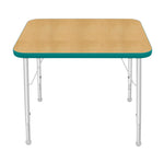 Mahar Creative Colors Small Rectangle Activity Table Preschool Height Adjustable Legs 36