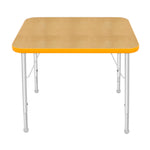 Mahar Creative Colors Small Rectangle Activity Table Preschool Height Adjustable Legs 36