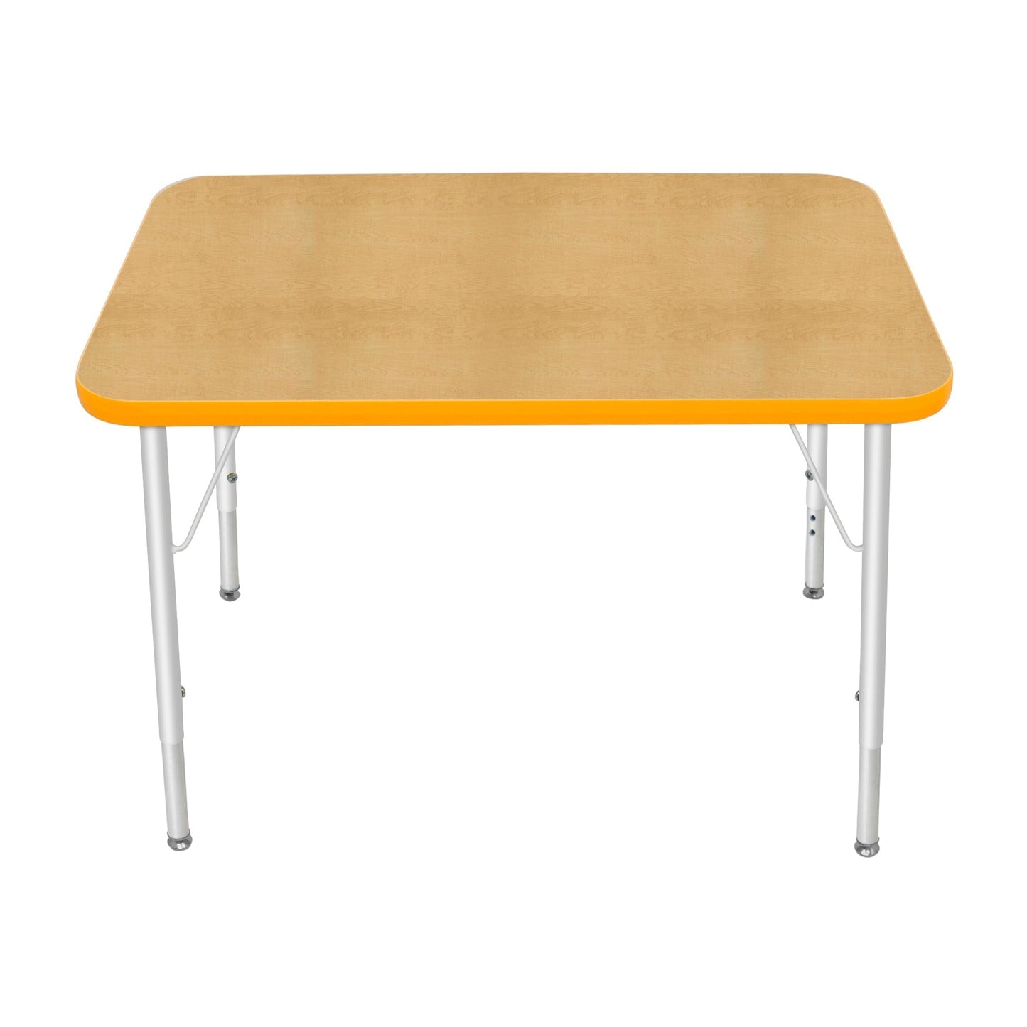 Mahar Creative Colors Small Rectangle Activity Table Preschool Height Adjustable Legs 36"W x 24"D x 17" - 25"H (MHR - 2436LO) - SchoolOutlet