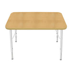 Mahar Creative Colors Small Rectangle Activity Table Preschool Height Adjustable Legs 36