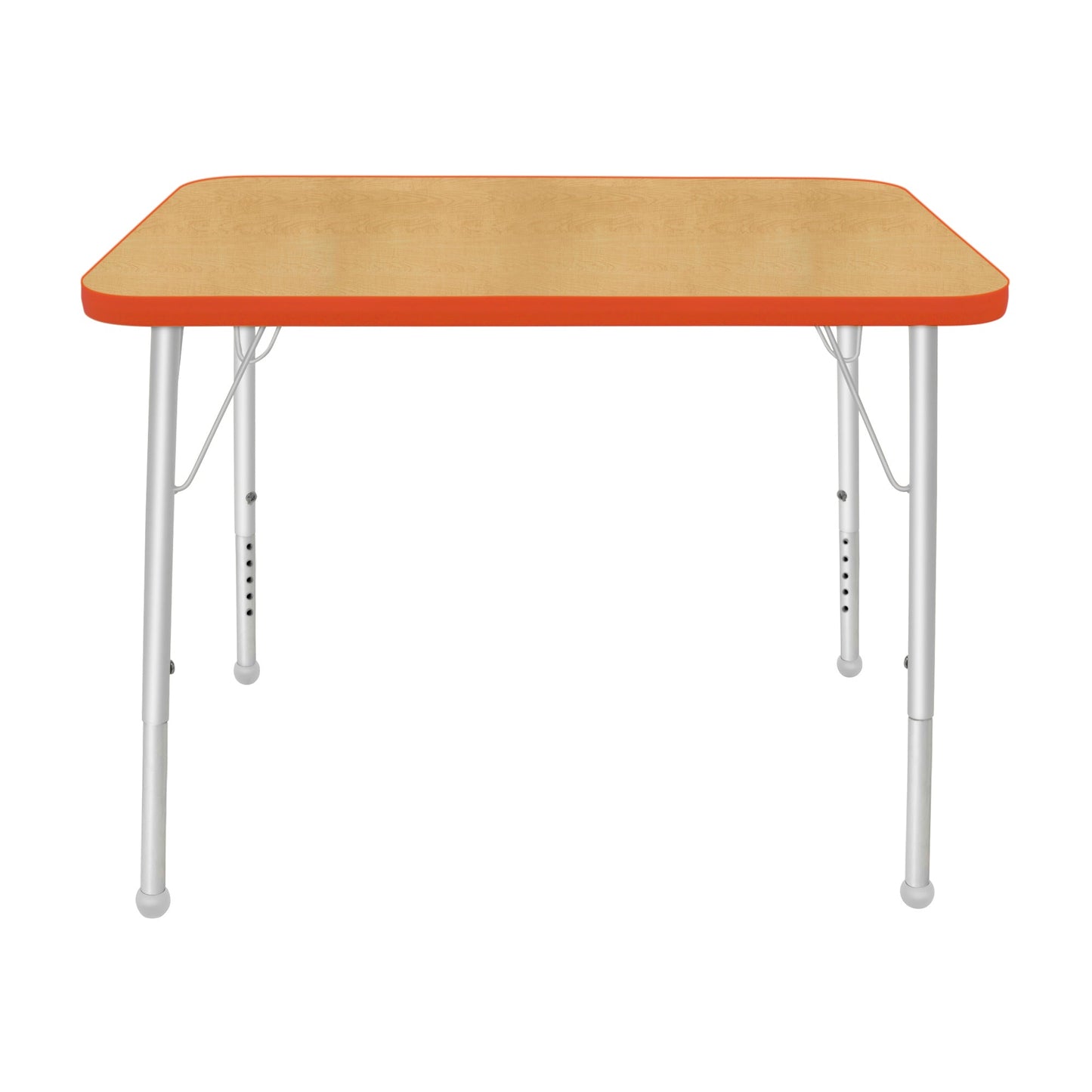 Mahar Creative Colors Small Rectangle Activity Table Preschool Height Adjustable Legs 48"W x 24"D x 17" - 25"H (MHR - 2448LO) - SchoolOutlet