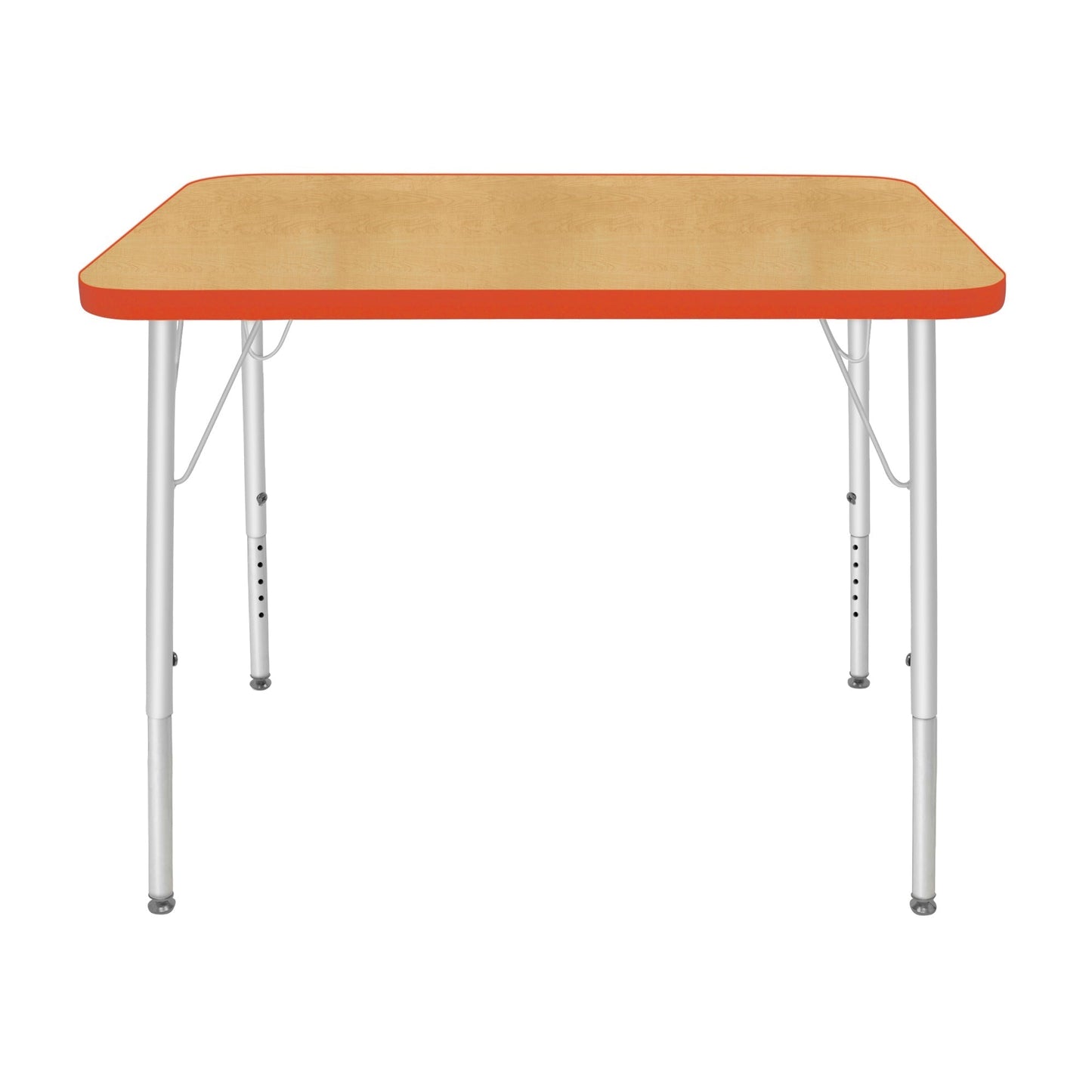 Mahar Creative Colors Small Rectangle Activity Table Preschool Height Adjustable Legs 48"W x 24"D x 17" - 25"H (MHR - 2448LO) - SchoolOutlet