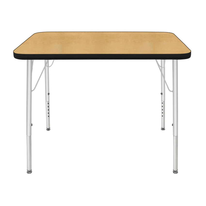 Mahar Creative Colors Small Rectangle Activity Table Preschool Height Adjustable Legs 48"W x 24"D x 17" - 25"H (MHR - 2448LO) - SchoolOutlet