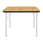 Mahar Creative Colors Small Rectangle Activity Table Preschool Height Adjustable Legs 48