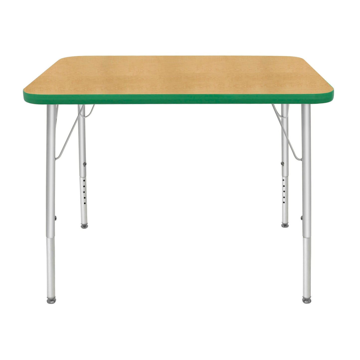 Mahar Creative Colors Small Rectangle Activity Table Preschool Height Adjustable Legs 48"W x 24"D x 17" - 25"H (MHR - 2448LO) - SchoolOutlet