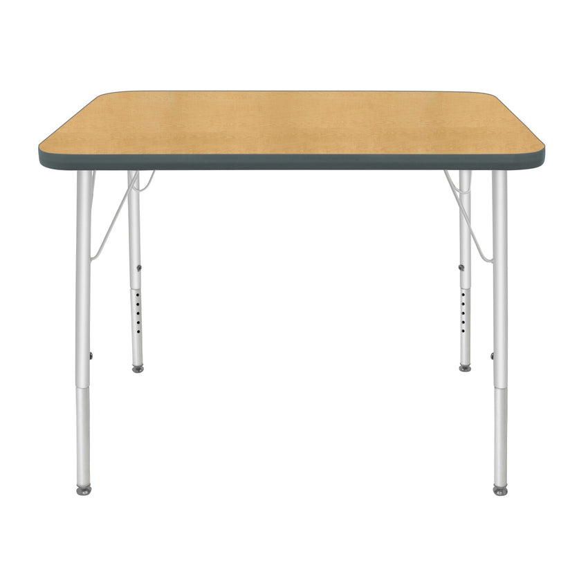Mahar Creative Colors Small Rectangle Activity Table Preschool Height Adjustable Legs 48"W x 24"D x 17" - 25"H (MHR - 2448LO) - SchoolOutlet