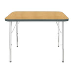 Mahar Creative Colors Small Rectangle Activity Table Preschool Height Adjustable Legs 48