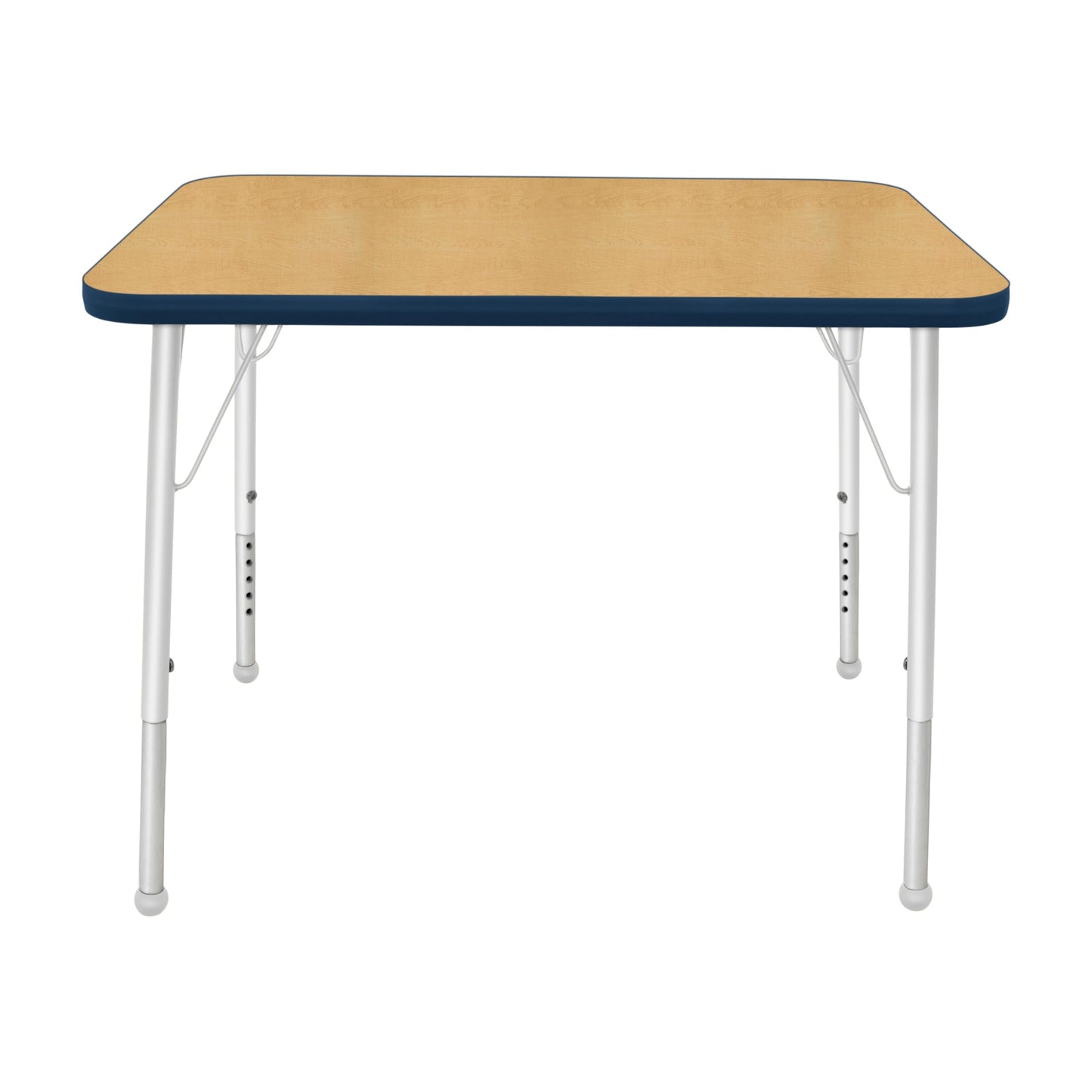 Mahar Creative Colors Small Rectangle Activity Table Preschool Height Adjustable Legs 48"W x 24"D x 17" - 25"H (MHR - 2448LO) - SchoolOutlet