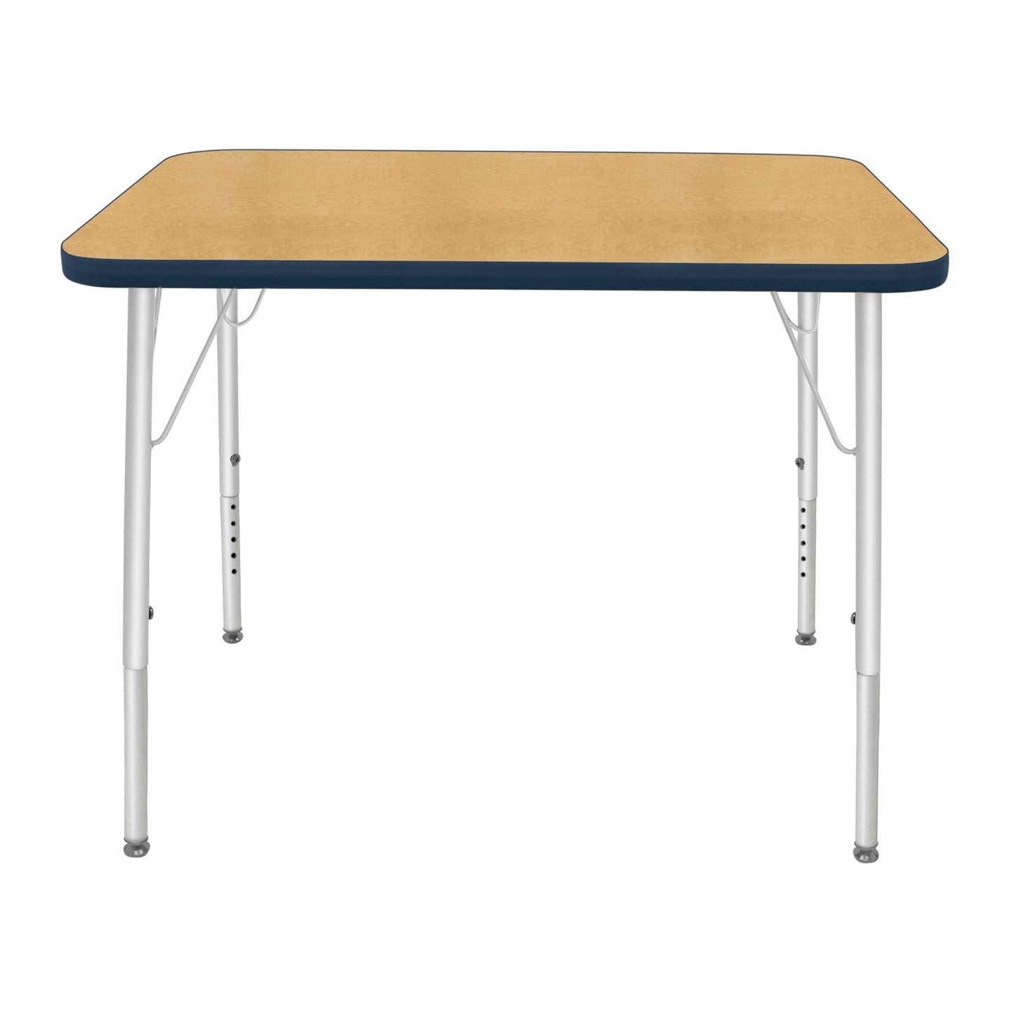 Mahar Creative Colors Small Rectangle Activity Table Preschool Height Adjustable Legs 48"W x 24"D x 17" - 25"H (MHR - 2448LO) - SchoolOutlet