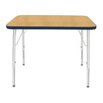 Mahar Creative Colors Small Rectangle Activity Table Preschool Height Adjustable Legs 48