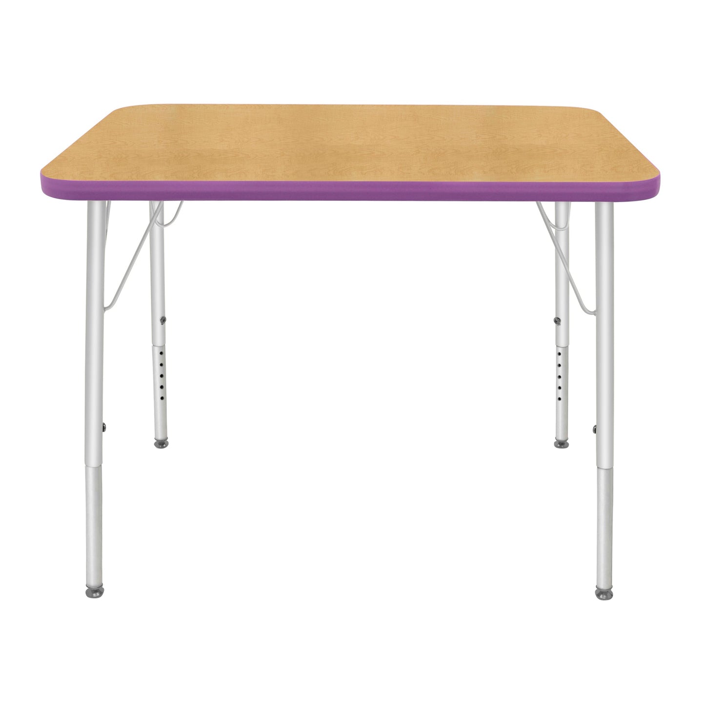 Mahar Creative Colors Small Rectangle Activity Table Preschool Height Adjustable Legs 48"W x 24"D x 17" - 25"H (MHR - 2448LO) - SchoolOutlet