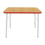 Mahar Creative Colors Small Rectangle Activity Table Preschool Height Adjustable Legs 48