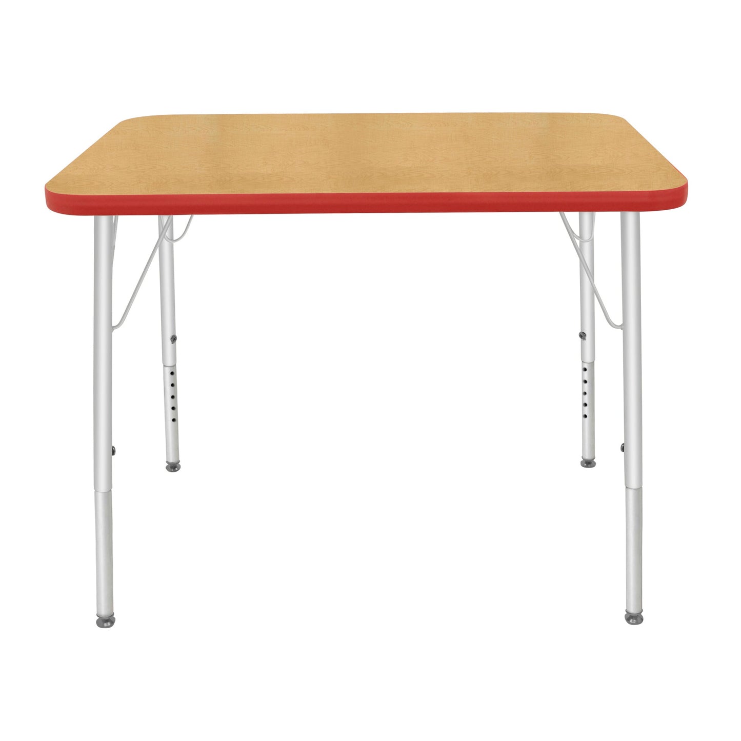 Mahar Creative Colors Small Rectangle Activity Table Preschool Height Adjustable Legs 48"W x 24"D x 17" - 25"H (MHR - 2448LO) - SchoolOutlet