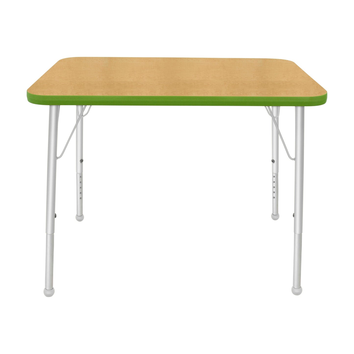 Mahar Creative Colors Small Rectangle Activity Table Preschool Height Adjustable Legs 48"W x 24"D x 17" - 25"H (MHR - 2448LO) - SchoolOutlet